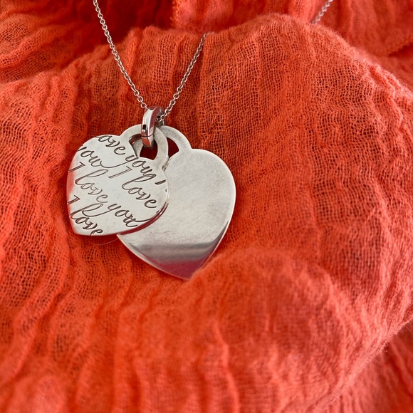 AUTHENTIC TIFFANY & CO “I LOVE YOU” HEART NECKLACE - Picture 2 of 8